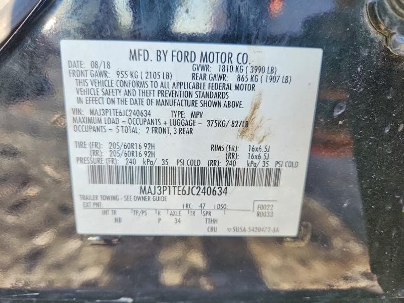 2018 FORD ECOSPORT SE 13
