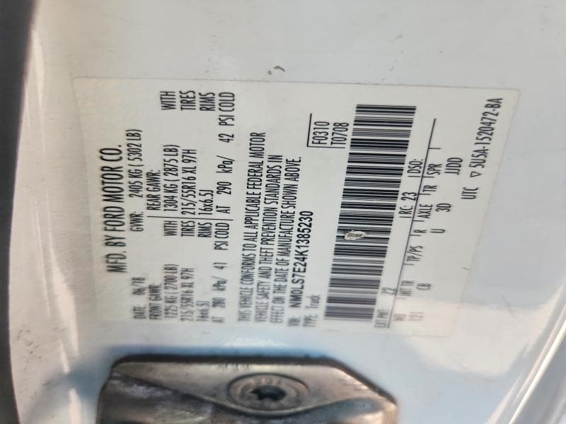2019 FORD TRANSIT CONNECT XL 13