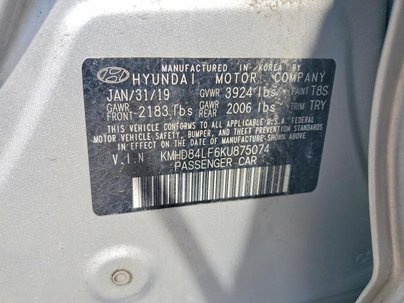 2019 HYUNDAI ELANTRA VALUE EDITION 12