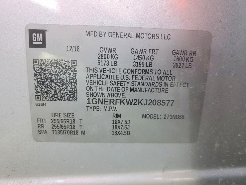 2019 CHEVROLET TRAVERSE LS 13