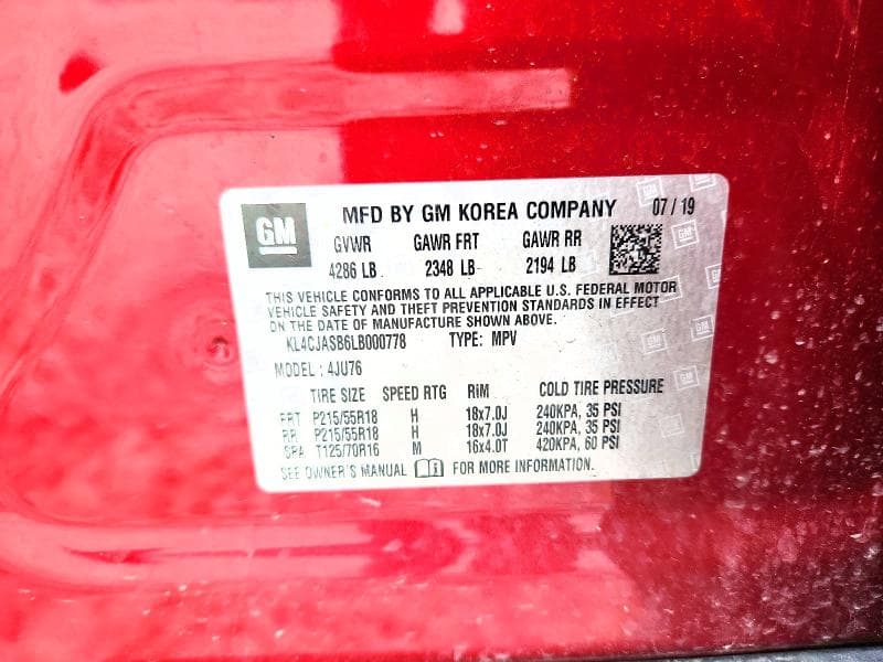 2020 BUICK ENCORE PREFERRED 12
