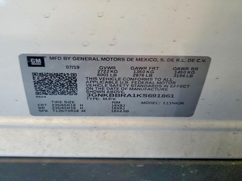 2019 CHEVROLET BLAZER 1LT 13