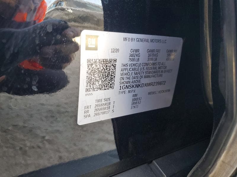 2021 CHEVROLET TAHOE K1500 LT 14