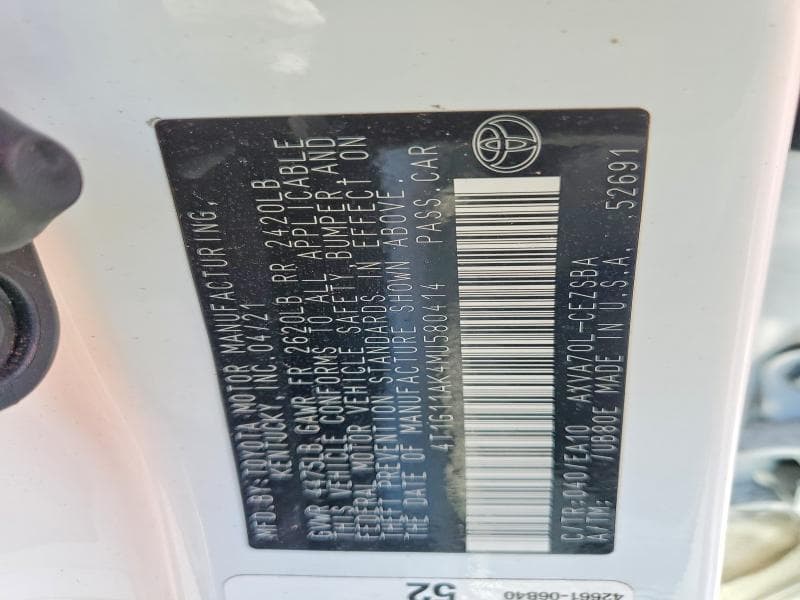 2021 TOYOTA CAMRY SE 13