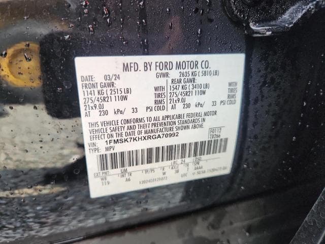 2024 FORD EXPLORER ST-LINE 13
