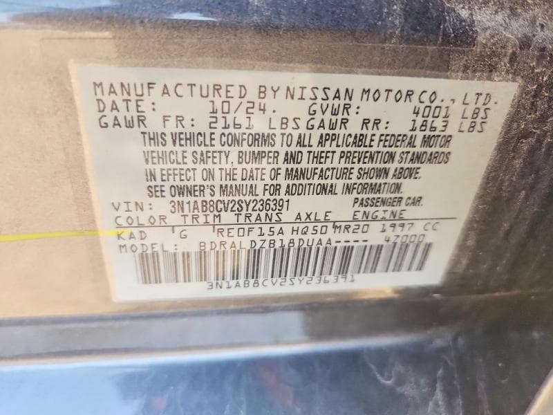 2025 NISSAN SENTRA SV 12