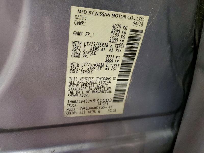 2018 NISSAN TITAN XD PRO-4X 13