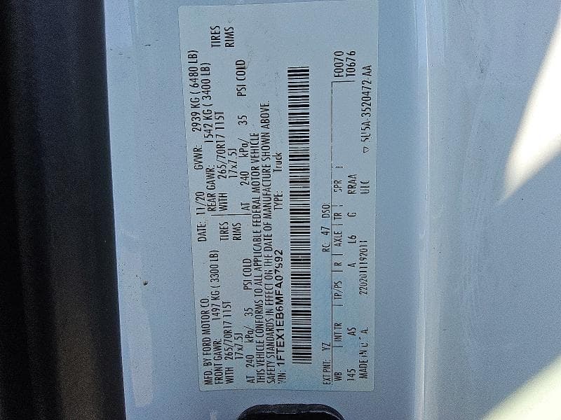 2021 FORD F150 SUPER CAB 12