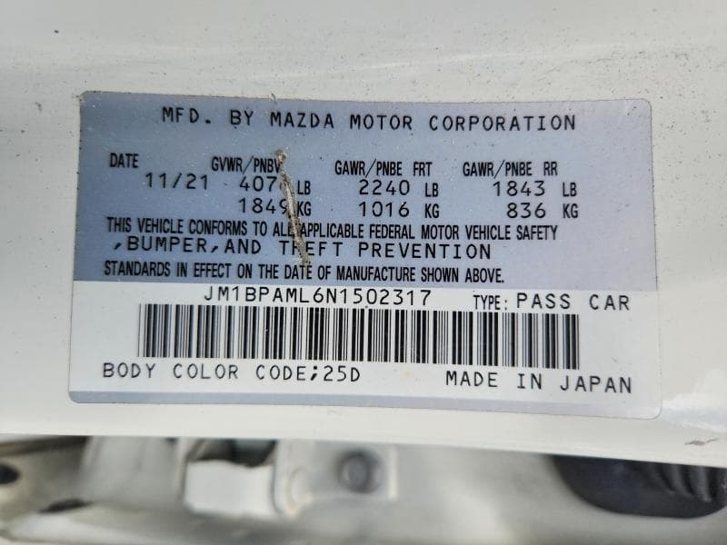 2022 MAZDA 3 PREMIUM 12
