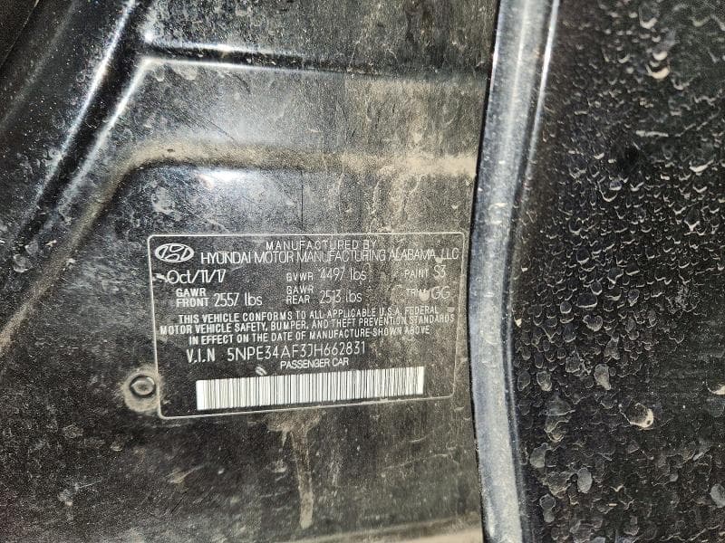 2018 HYUNDAI SONATA SEL 12
