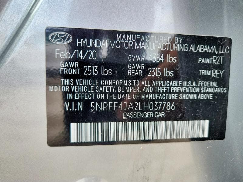 2020 HYUNDAI SONATA SEL 13