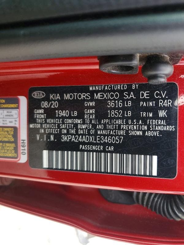 2020 KIA RIO S 13