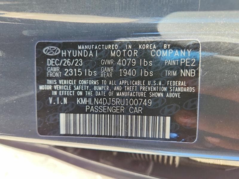 2024 HYUNDAI ELANTRA LIMITED 13