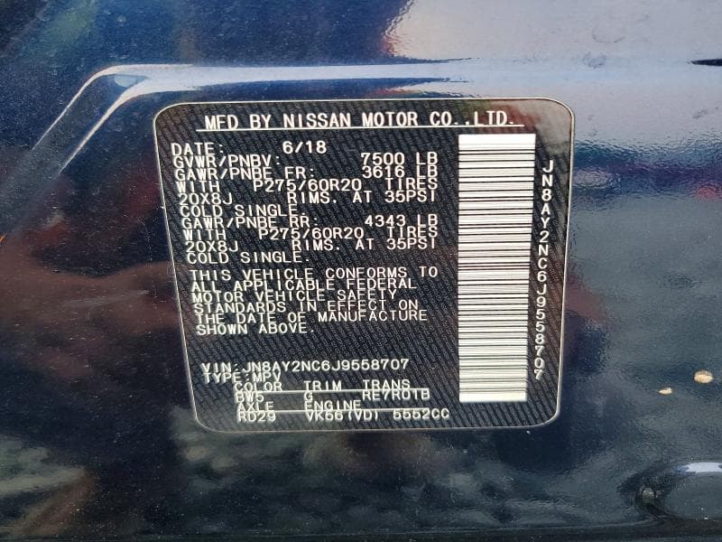 2018 NISSAN ARMADA SV 13