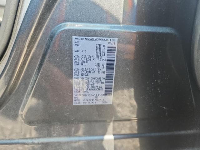 2018 NISSAN PATHFINDER 13