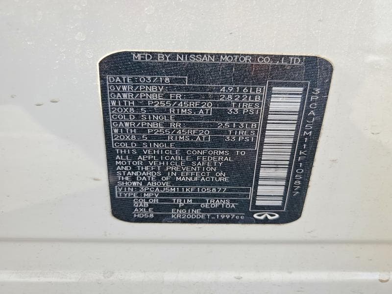 2019 INFINITI QX50 ESSENTIAL 13