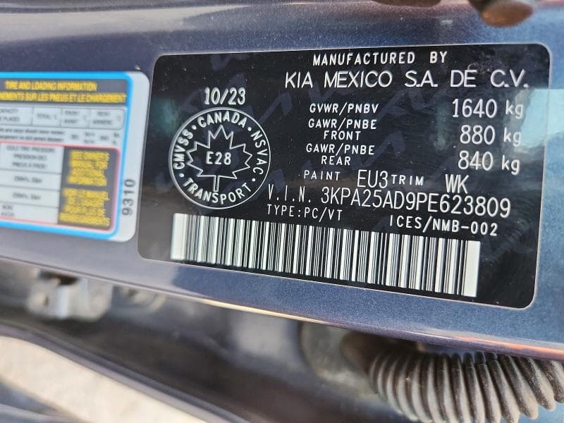 2023 KIA RIO S 12