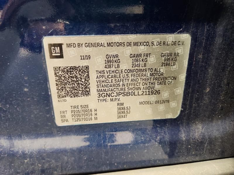 2020 CHEVROLET TRAX 1LT 14