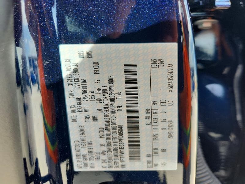 2023 FORD F150 SUPERCREW 12