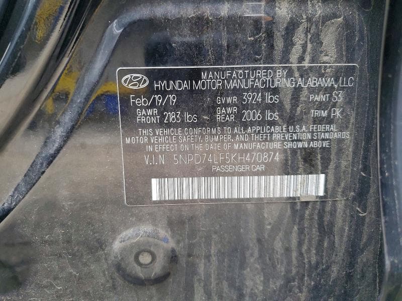 2019 HYUNDAI ELANTRA SE 12