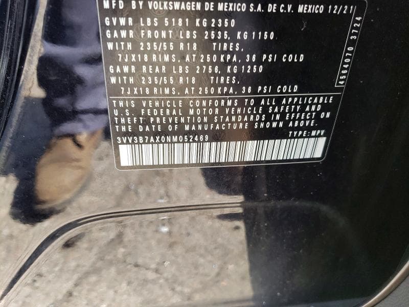 2022 VOLKSWAGEN TIGUAN SE 14