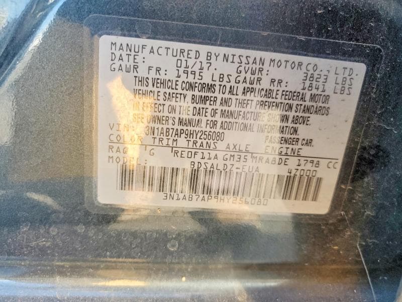 2017 NISSAN SENTRA SV 13