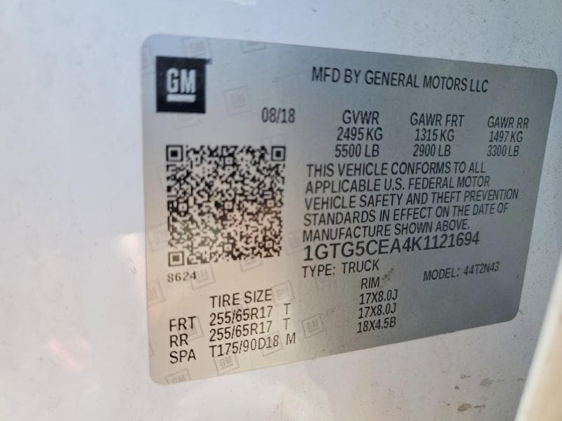2019 GMC CANYON SLE 12