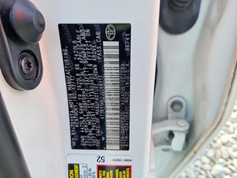 2018 TOYOTA CAMRY SE 13