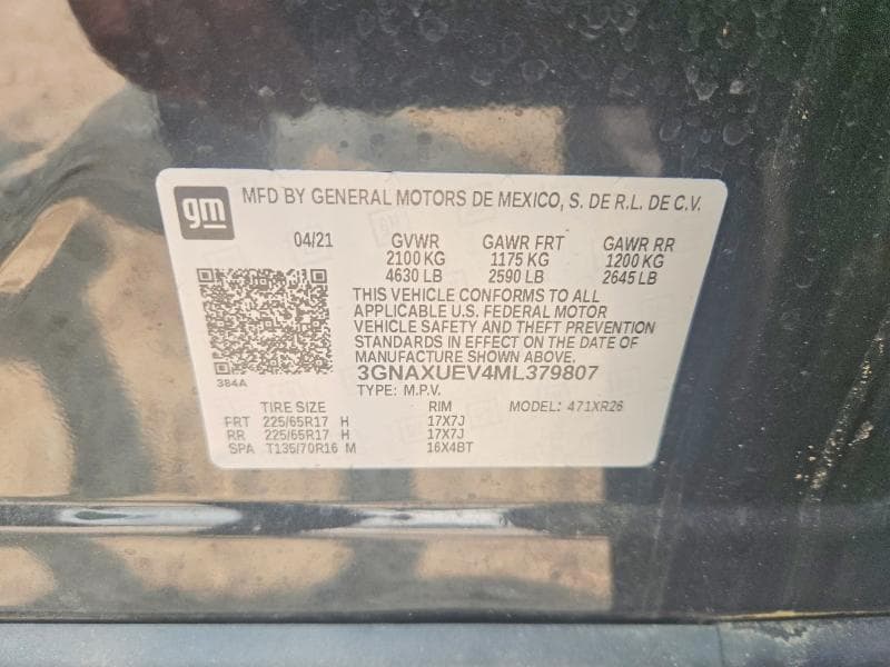 2021 CHEVROLET EQUINOX LT 13