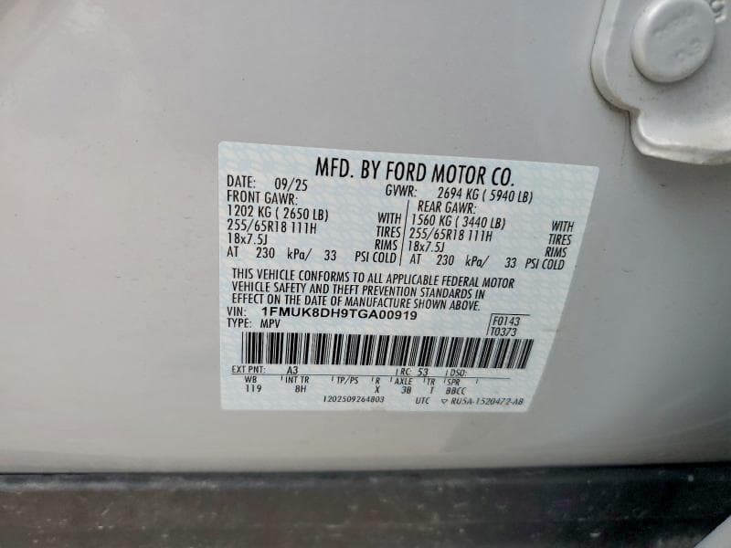 2026 FORD EXPLORER ACTIVE 12