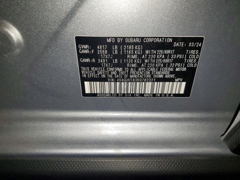 2024 SUBARU CROSSTREK WILDERNESS 13