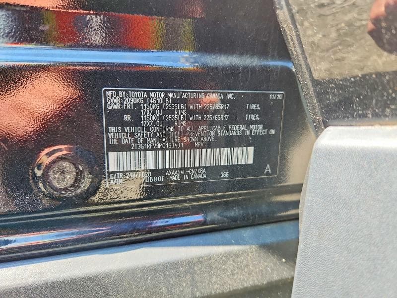 2021 TOYOTA RAV4 LE 13