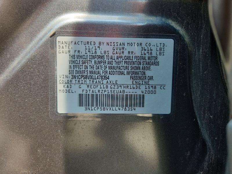 2020 NISSAN KICKS S 13