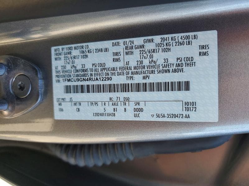 2024 FORD ESCAPE ACTIVE 12
