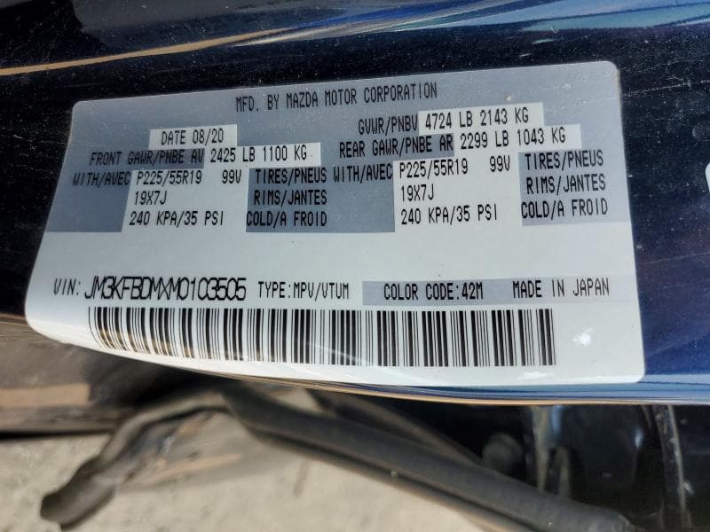 2021 MAZDA CX-5 GRAND TOURING 13
