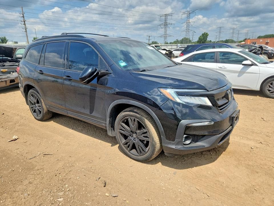 2021 HONDA PILOT BLACK BLACK 4