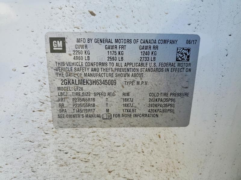 2017 GMC TERRAIN SLE 14