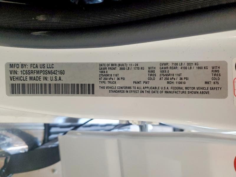 2025 RAM 1500 BIG HORN/LONE STAR 12