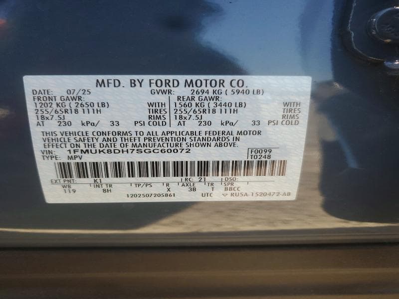 2025 FORD EXPLORER ACTIVE 13