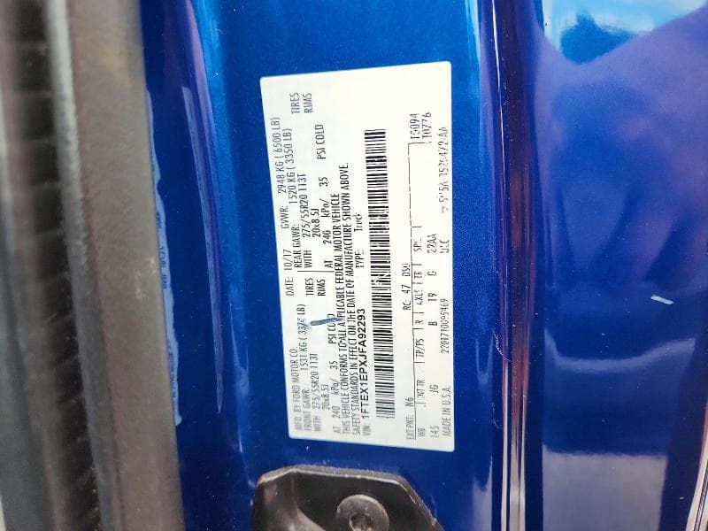 2018 FORD F150 SUPER CAB 12
