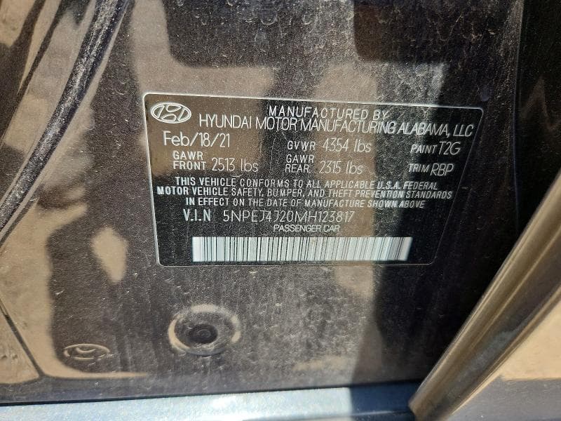 2021 HYUNDAI SONATA SEL PLUS 12