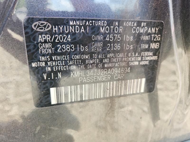 2024 HYUNDAI SONATA HYBRID SEL 12