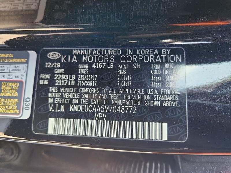 2021 KIA SELTOS S 12