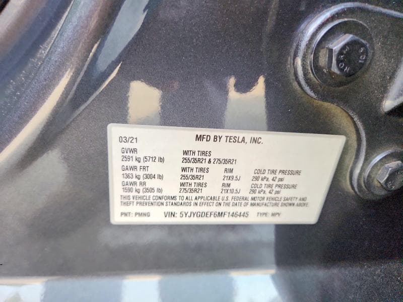 2021 TESLA MODEL Y 13