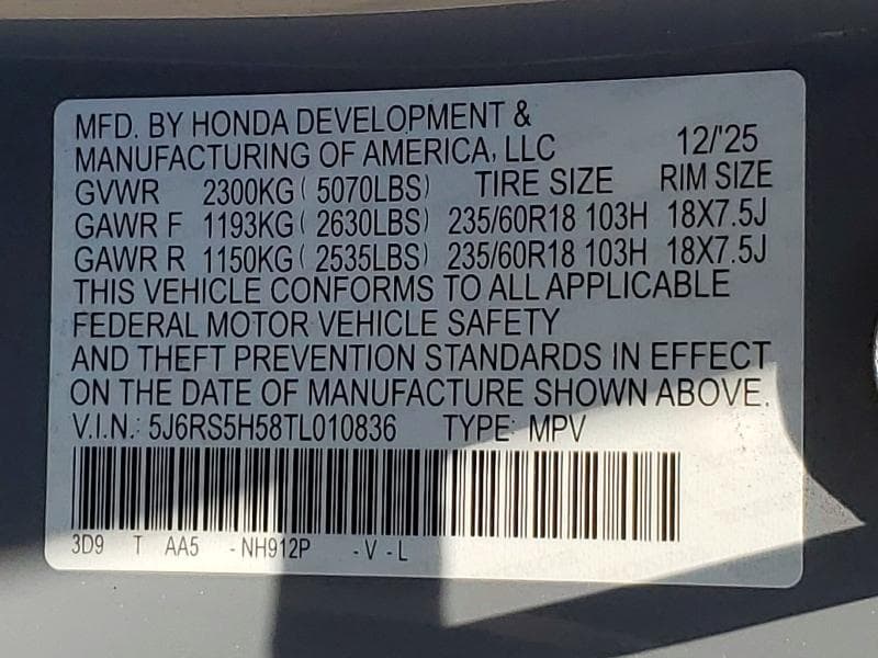 2026 HONDA CR-V 14