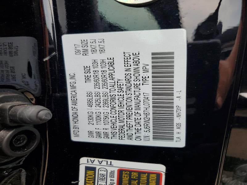 2017 HONDA CR-V EXL 13