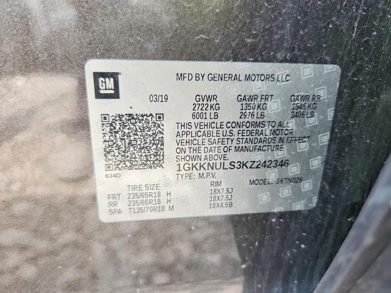2019 GMC ACADIA SLT-1 13