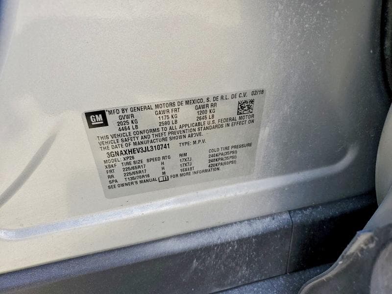 2018 CHEVROLET EQUINOX LS 12
