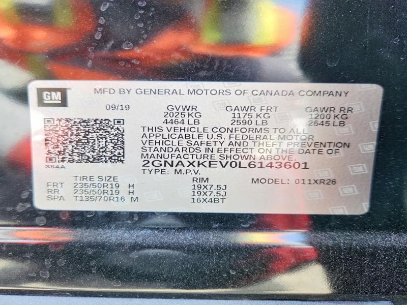 2020 CHEVROLET EQUINOX LT 14