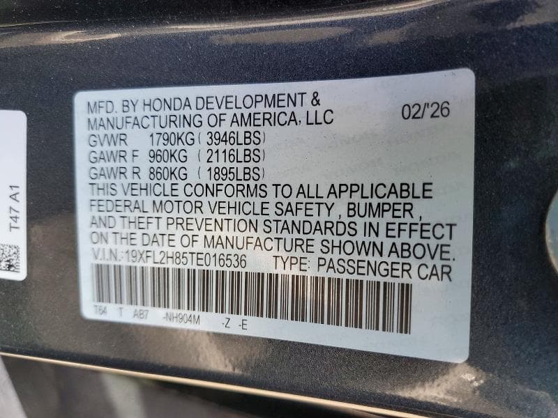 2026 HONDA CIVIC SPORT 12